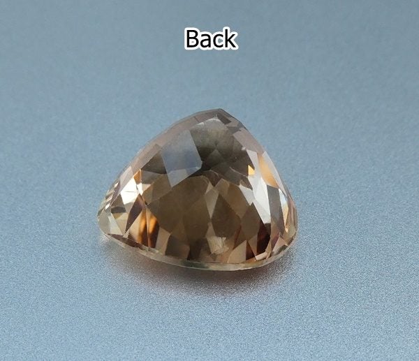13.12CT BRILLIANT HEART CUT 100% NATURAL PINKISH BROWN IMPERIAL TOPAZ Carousel 6