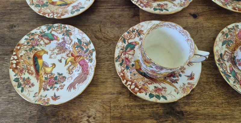 Royal Crown Derby 1940's "Olde Avesbury" Coffee Set Carousel 2