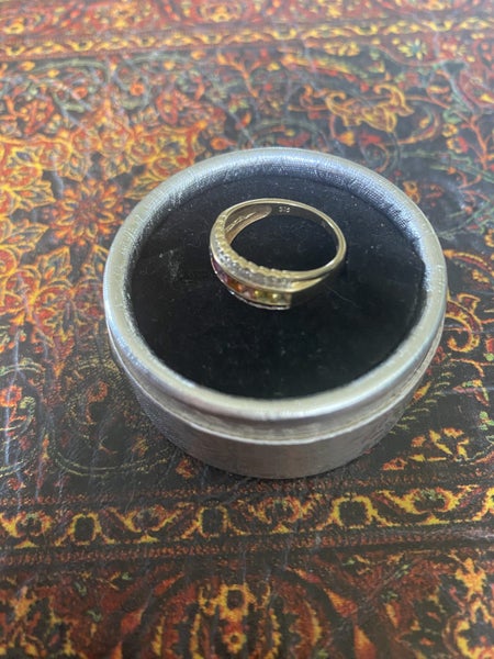 9ct gold multi stoned ring Carousel 3