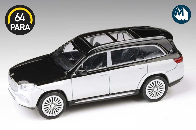 PARA64 1:64 Mercedes-Maybach GLS 600 Two Tone Black over White Carousel 1