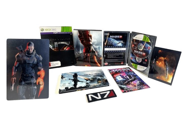 Mass Effect 3 N7 BOXED COLLECTOR'S STEEL EDITION (Xbox 360) *MINT COMPLETE* Carousel 1