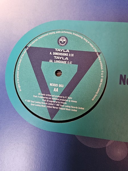 (DnB) Tayla – Dimensions / Language (1997 Nexus / Good Looking) Carousel 1