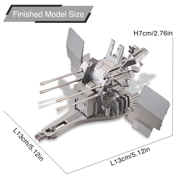 20Mm Flakvierling 38 Metal Puzzle Kit For Adults Carousel 2