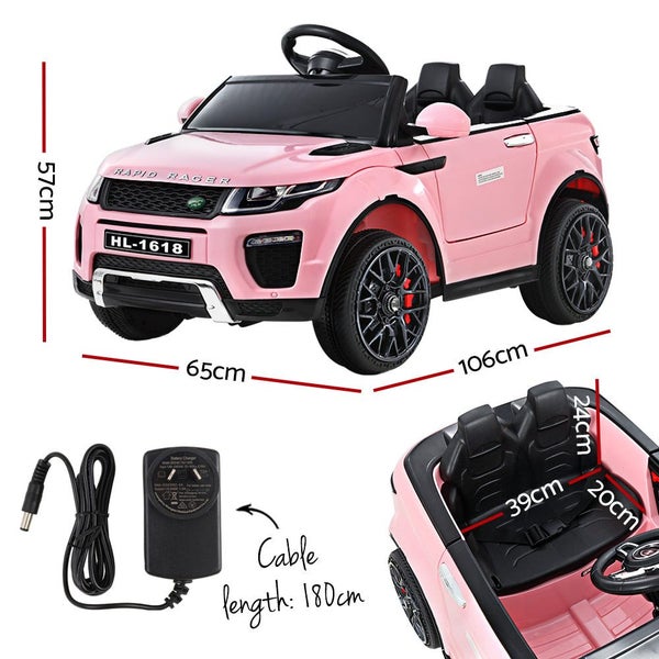 Rigo Kids Electric Ride On Car Range Rover-Inspired Toy Cars Remote 12V Pink Carousel 2