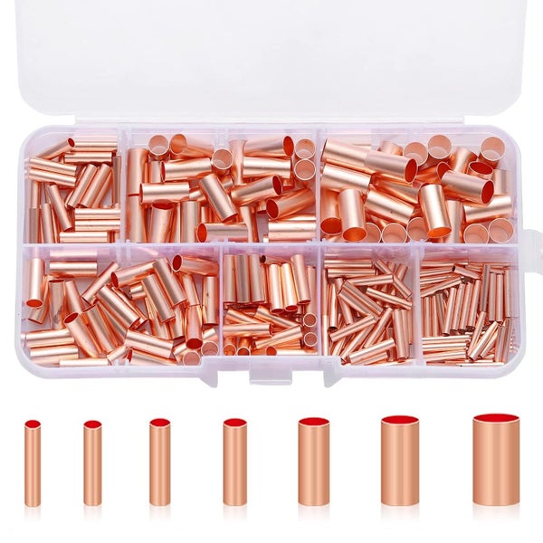 250Pcs Wire Ferrules Kit 7 Size Copper Crimp Connector NZ Clearance Carousel 1