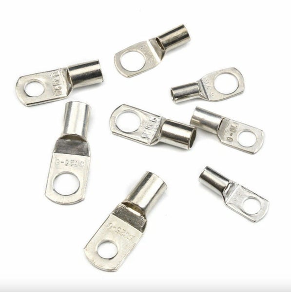 240pcs Tinned Copper Lug Ring Battery Terminals Wire Welding Connectors Carousel 4