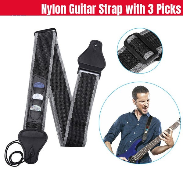 Guitar Strap For Electric Acoustic Guitar Bass i2044BK0 Carousel 1