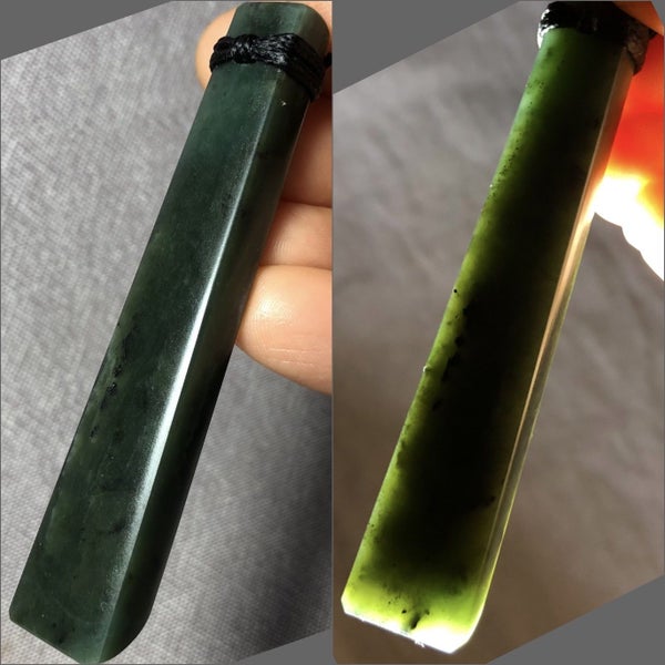 2 DAY AUCTION!: 7.8cm NZ Greenstone Toki Pendant, $1 Reserve Carousel 1