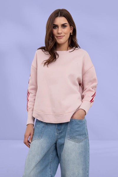 Moss Bianca Sweat Tee Pink Carousel 1