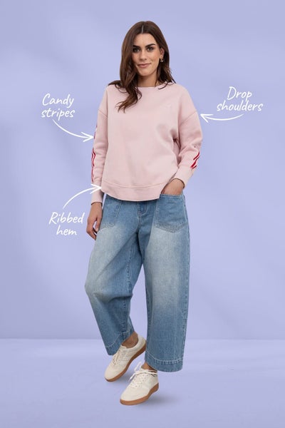 Moss Bianca Sweat Tee Pink Carousel 2