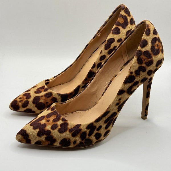 Novo Leopard Print Pointed Toe Stiletto Heels Size 7 Carousel 1