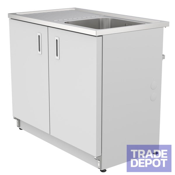 Vogue Alpine Laundry Cabinet with Removable 3 Baskets - 1000mm Carousel 1