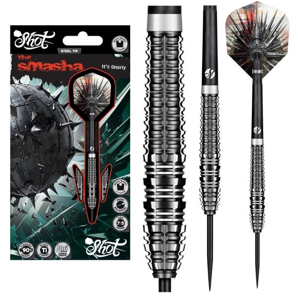 Shot Darts - NEW Gnarly Smasha - 90% Tungsten Darts Carousel 1