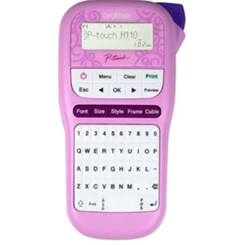 Brother P-touch PTH110PK Label Maker - Pink Durable [PTH110PK] Carousel 1