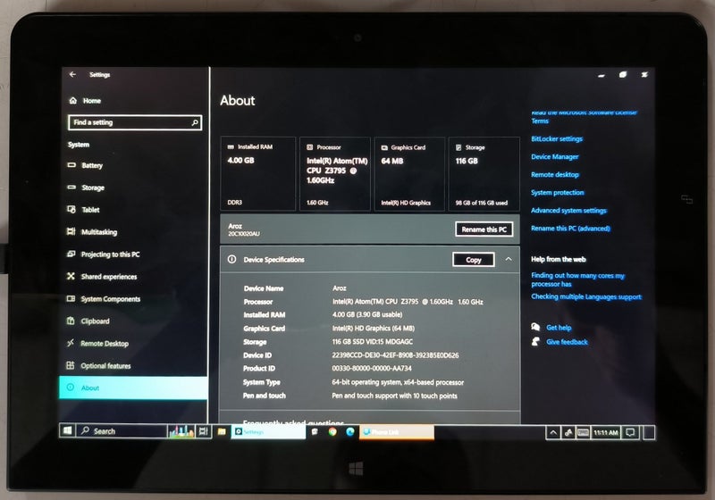 LENOVO THINKPAD 10 TABLET**STYLUS MISSING** A2147708-1 Carousel 1