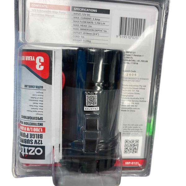 OZITO BILGE PUMP Carousel 2