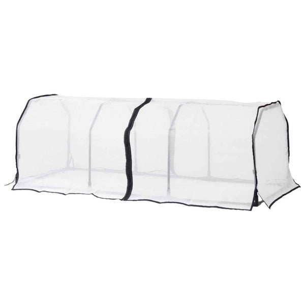 Garden Frame & 3 Covers - PE + Micromesh - Shade Combo 179x71x60cmH Carousel 2
