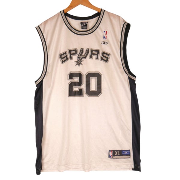 Vintage Y2K NBA San Antonio Spurs Manu Ginobli Basketball Jersey Singlet XL Carousel 1