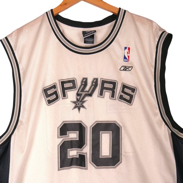 Vintage Y2K NBA San Antonio Spurs Manu Ginobli Basketball Jersey Singlet XL Carousel 2