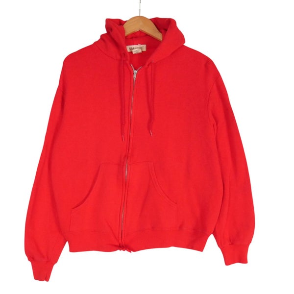Vintage 90s Gap Sport Made in USA Red Hoodie Large Carousel 1