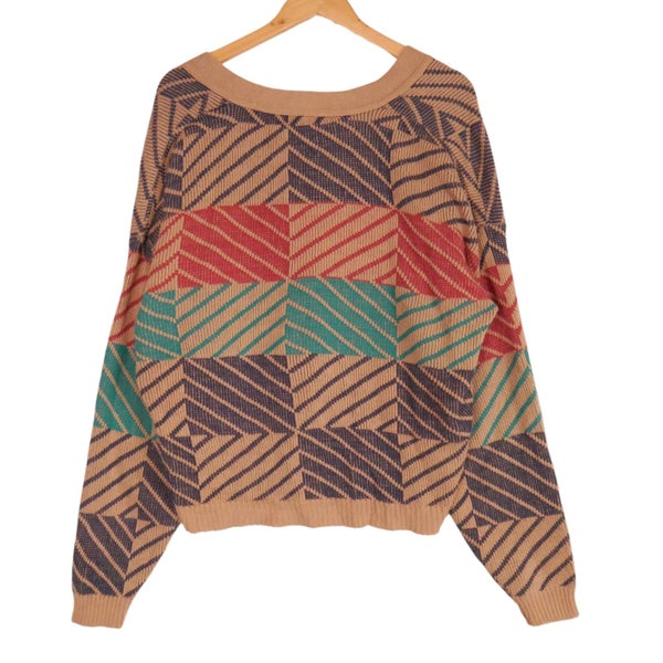 Vintage 90s Playboy USA Made in USA Knit Cardigan Sweater Large Carousel 5