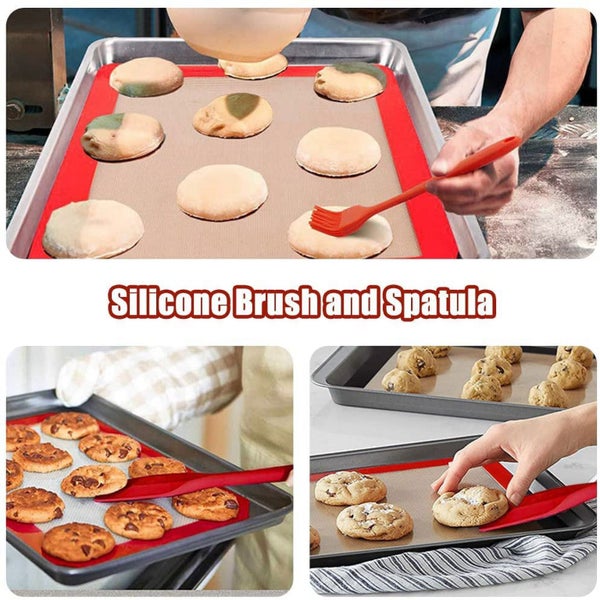 Silicone Baking Mats Set of 7, Non-Stick Silicone Mats for Baking, Reusable Carousel 2