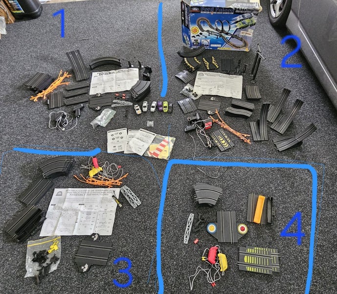 4x Slot Car Sets - Can all be used together! Carousel 1