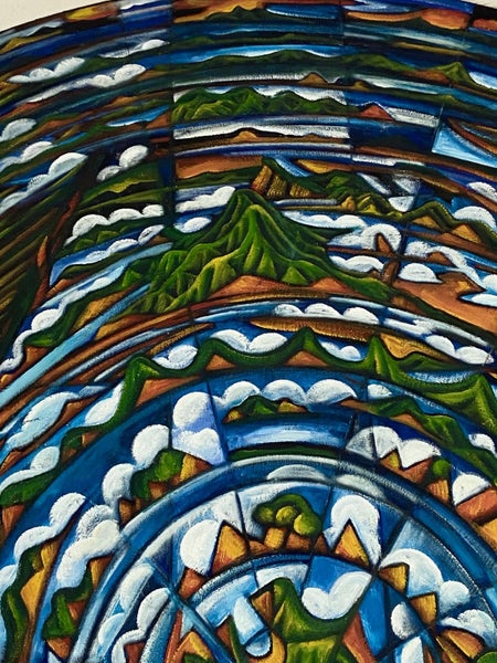 Large Dean Buchanan Mandela (The Hauraki Gulf) on Canvas Carousel 2