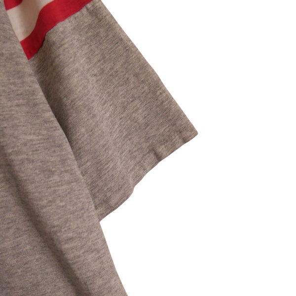 Vintage 1980s Single Stitch USA NCAA Warren Harding Panthers Cropped Tee Medium Carousel 4