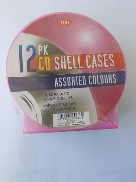 12 pk CD Shell Cases - Assorted Colours Carousel 1