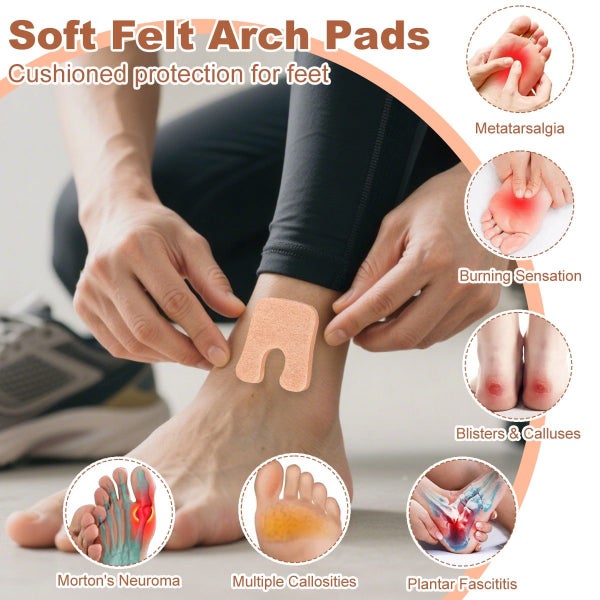 Callus Pads for Feet Soft Felt Callus Cushions for Bottom of Foot Relief Ad Carousel 2