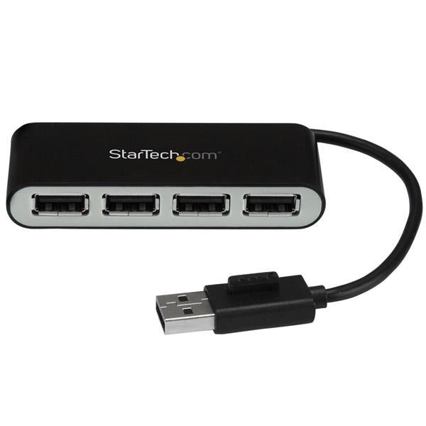 StarTech 4-Port Portable USB 2.0 Hub with Built-in Cable Carousel 1