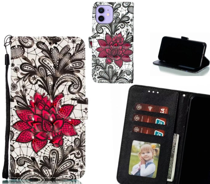 iPhone 12 Mini Case Leather Wallet Case 3D Pattern Printed Carousel 1