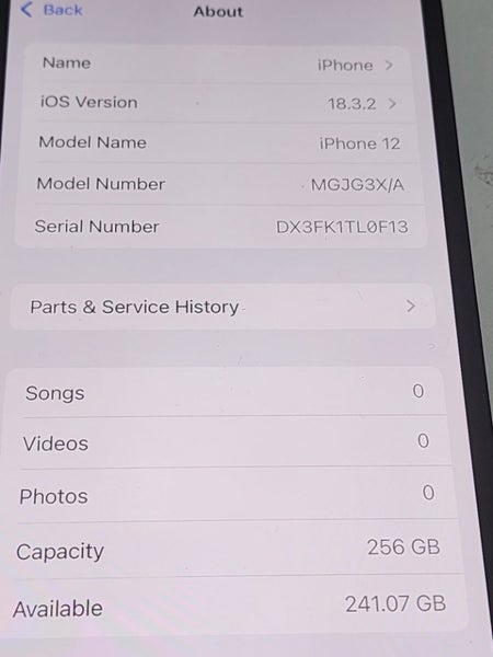 Iphone 12 - 256GB Unlocked To All Network64706388560897114