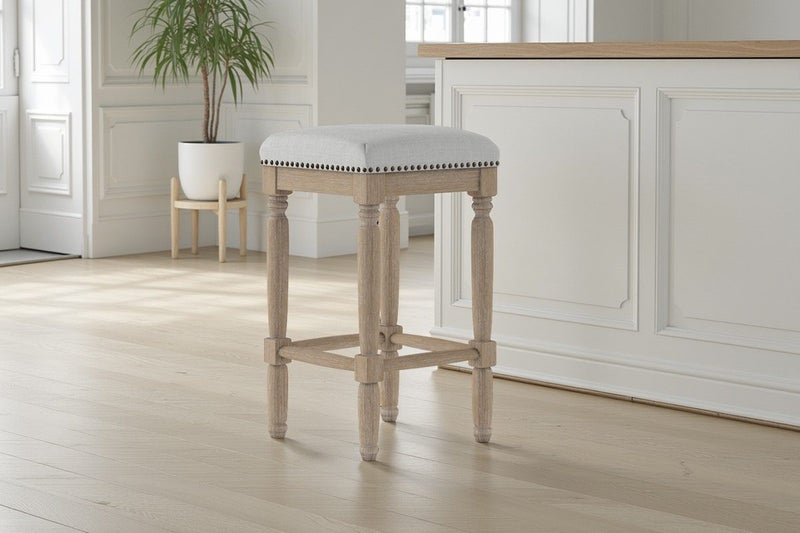 Set of 2 Brosa Clovis Counter Stools (Cloud Grey, 65cm) Carousel 2