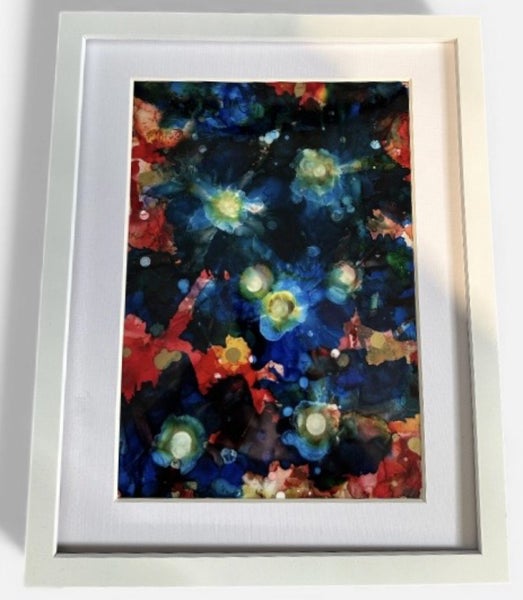 Flower Power - Art Original Alcohol Ink Work Carousel 2