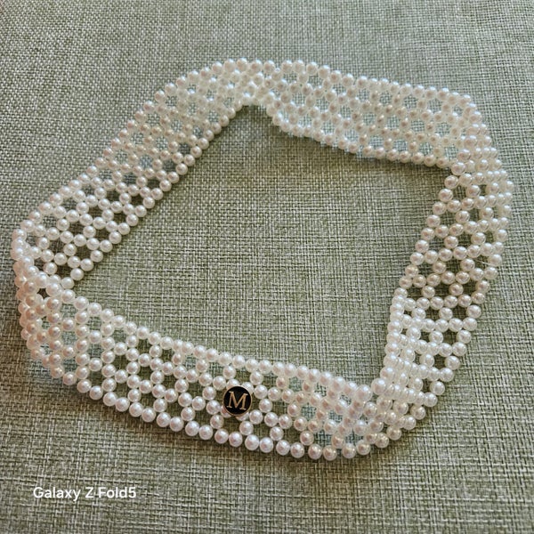 6 FAUX PEARLS necklaces & earrings - various colours & styles see below Carousel 2