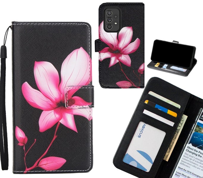 Samsung Galaxy A33 5G case 3 card leather wallet case printed ID Carousel 1