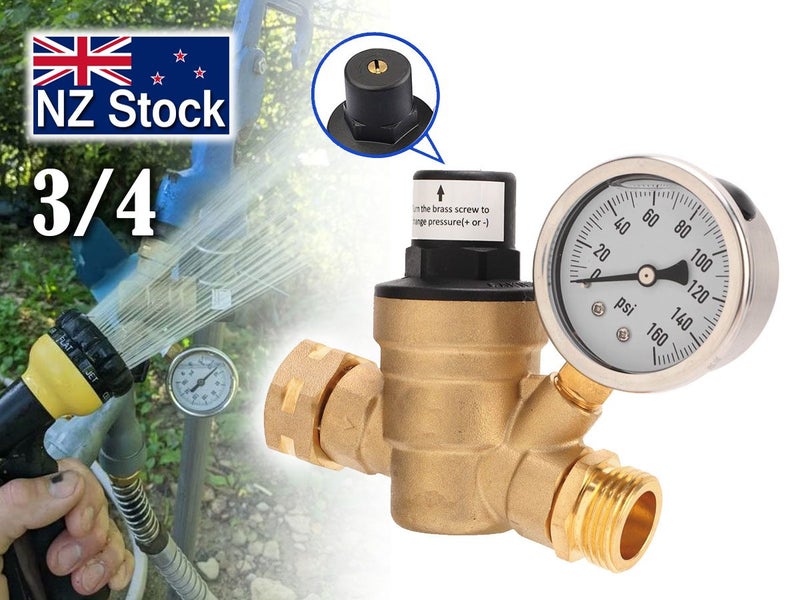 Water Pressure Regulator with Gauge Carousel 1