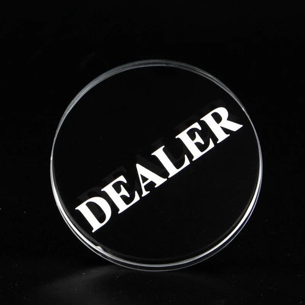 1 Clear Crystal Dealer Size 58*10Mm / 2.28*0.39In Dealer Texas Game Accessori... Carousel 1