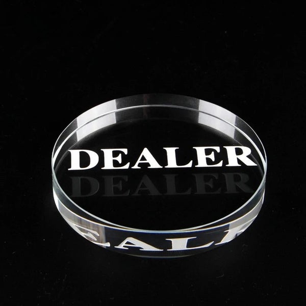 1 Clear Crystal Dealer Size 58*10Mm / 2.28*0.39In Dealer Texas Game Accessori... Carousel 2