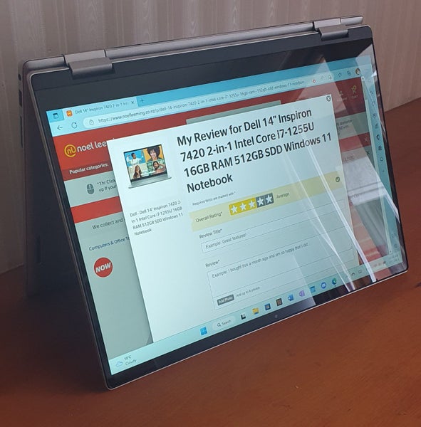 dell inspiron 7420 2-in-1 14.0" intel core i7 512gb 16gb integrated graphics64708526625283111