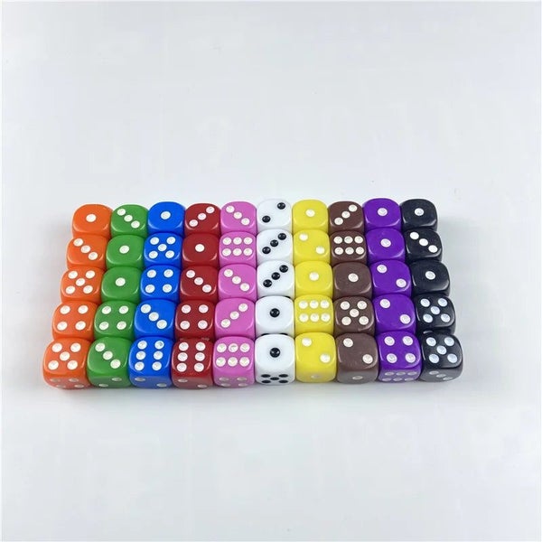 Drinking Dice Acrylic 100 Piece / Lot 16Mm Round Corner Hexahedron Dice Party... Carousel 1