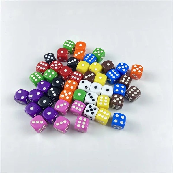 Drinking Dice Acrylic 100 Piece / Lot 16Mm Round Corner Hexahedron Dice Party... Carousel 6
