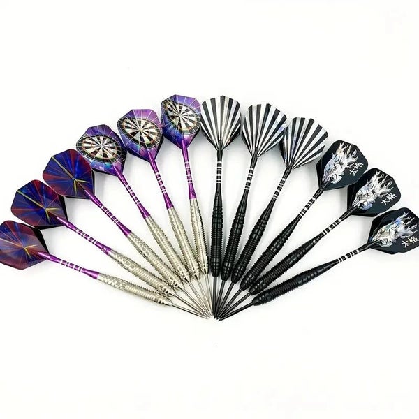12 Professional Metal Dart Anti Slip Aluminum Dart Shaft Dart Steel Tip Set W... Carousel 6