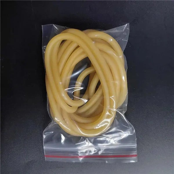Plain Colour Latex Slingshot Rubber Tube Hunting And Shooting High Elastic Ac... Carousel 1
