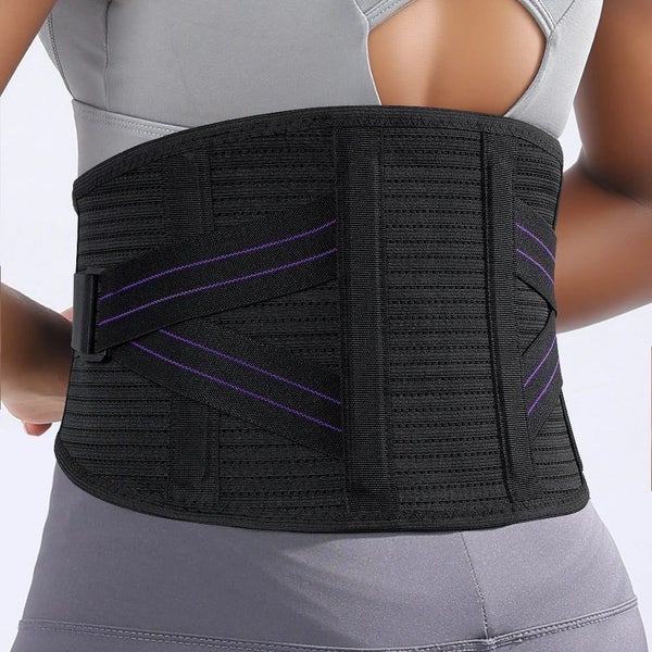 Waist Brace Support Belt-Lumbar Support Back Brace For Back Pain Adjustable S... Carousel 1