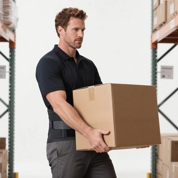 Waist Brace Support Belt-Lumbar Support Back Brace For Back Pain Adjustable S... Carousel 6