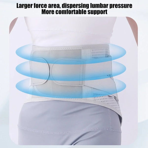Waist Brace Adjustable Breathable Mesh Back Support For Men And Women With 3 ... Carousel 7
