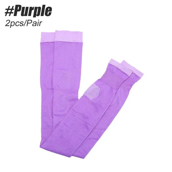 A Pair Of 420D Slim Compression Socks Walk Long Leg Warmer Knee Support For W... Carousel 1